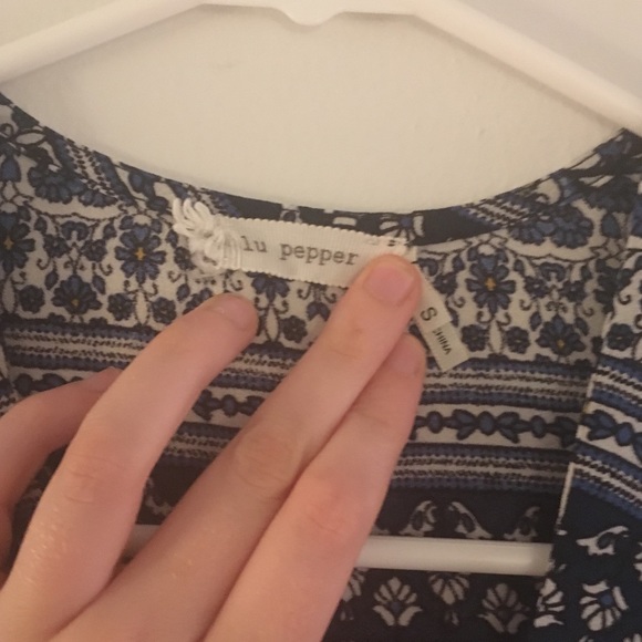 Blue and white summer dress - Picture 4 of 5